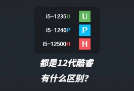 笔记本 CPU 处理器型号后缀的 U/P/H 分别代表了什么意思？