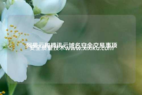 阿里云和腾讯云域名安全交易事项-安全质量技术知识